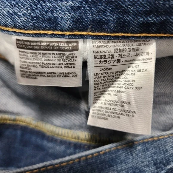 Levis 550 Jeans Mens 44x36 Blue Relaxed Fit Tapered Leg Big & Tall Medium Wash - Picture 4 of 9